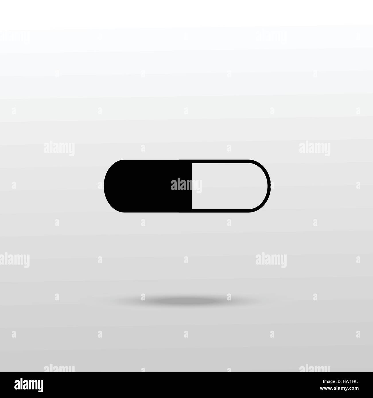 Tabletten Vitamin Ikone der Medikamente Pillen und Medikamente flache Vektor-illustration Stock Vektor
