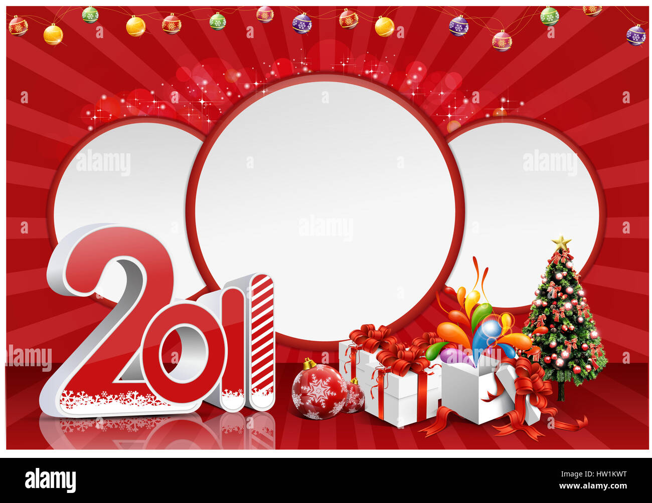 Wunderschöne Weihnachten 2 Stockfoto