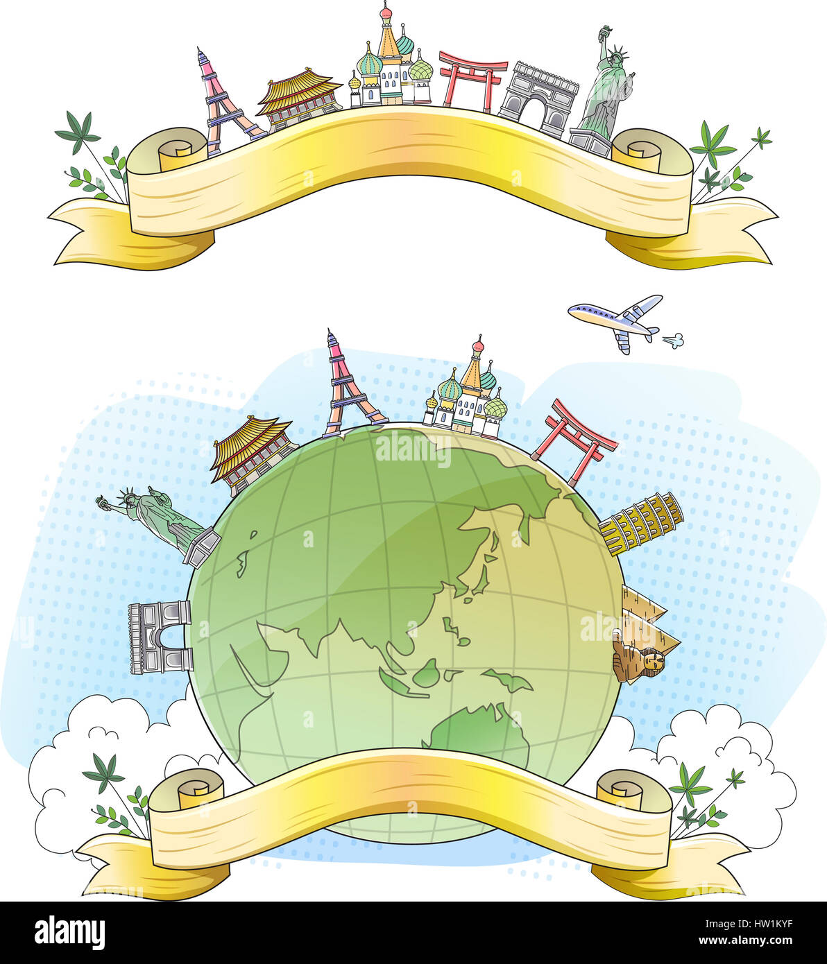 Kinder Cartoon Welt 1. Stockfoto