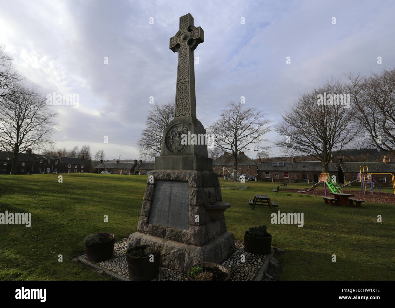 Spittalfield Kriegerdenkmal Schottland März 2017 Stockfoto