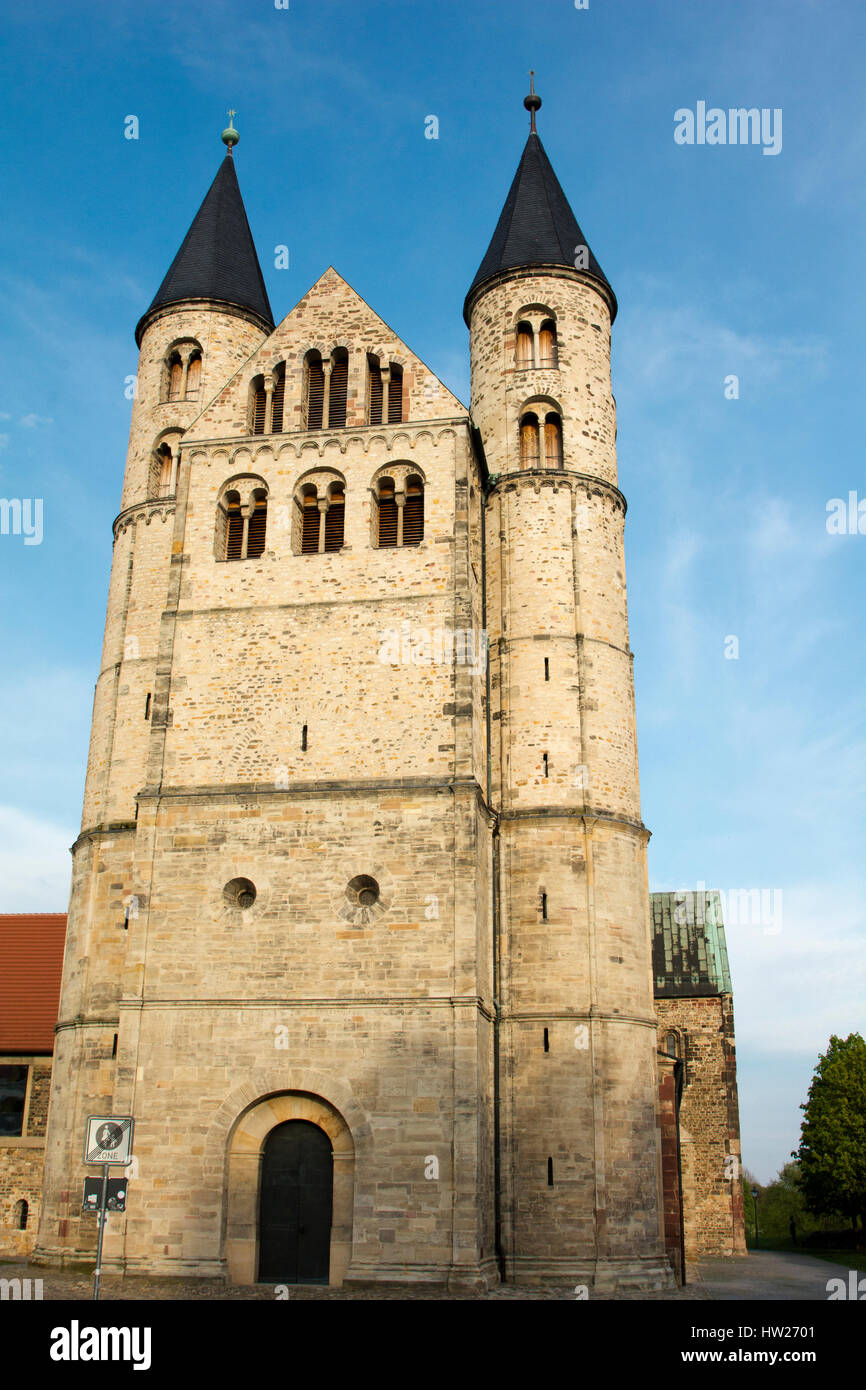 Das Kloster Unser Lieben Frauen fand im Jahr 1015 in Magdeburg. Für sehr lange Jahre war es ein Premonstratensians Abbey.  Das Kloster Unser L Stockfoto