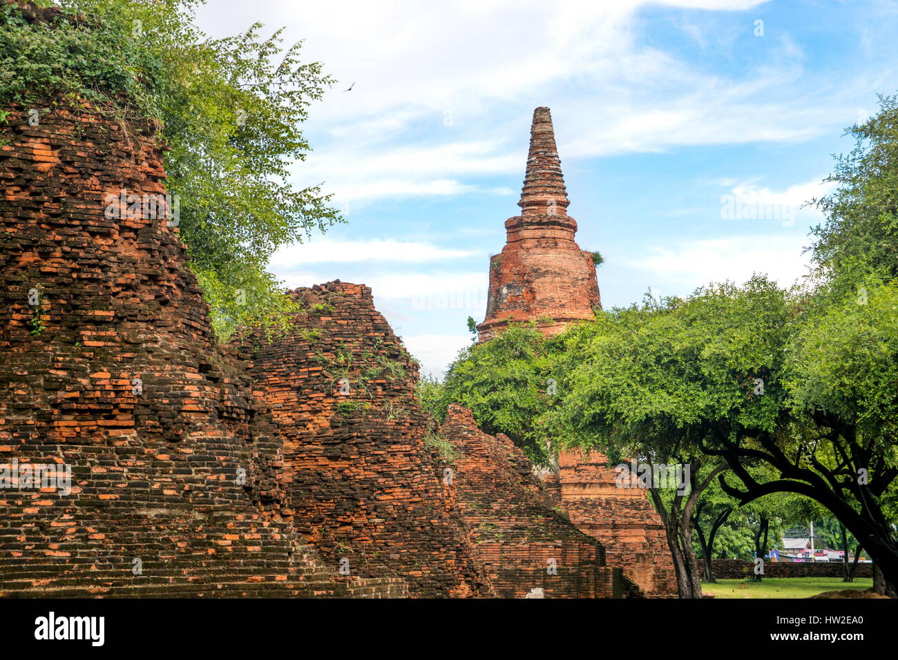 Stadt Ayutthaya antiken Ruinen in Thailand, Reise vor Ort Stockfoto