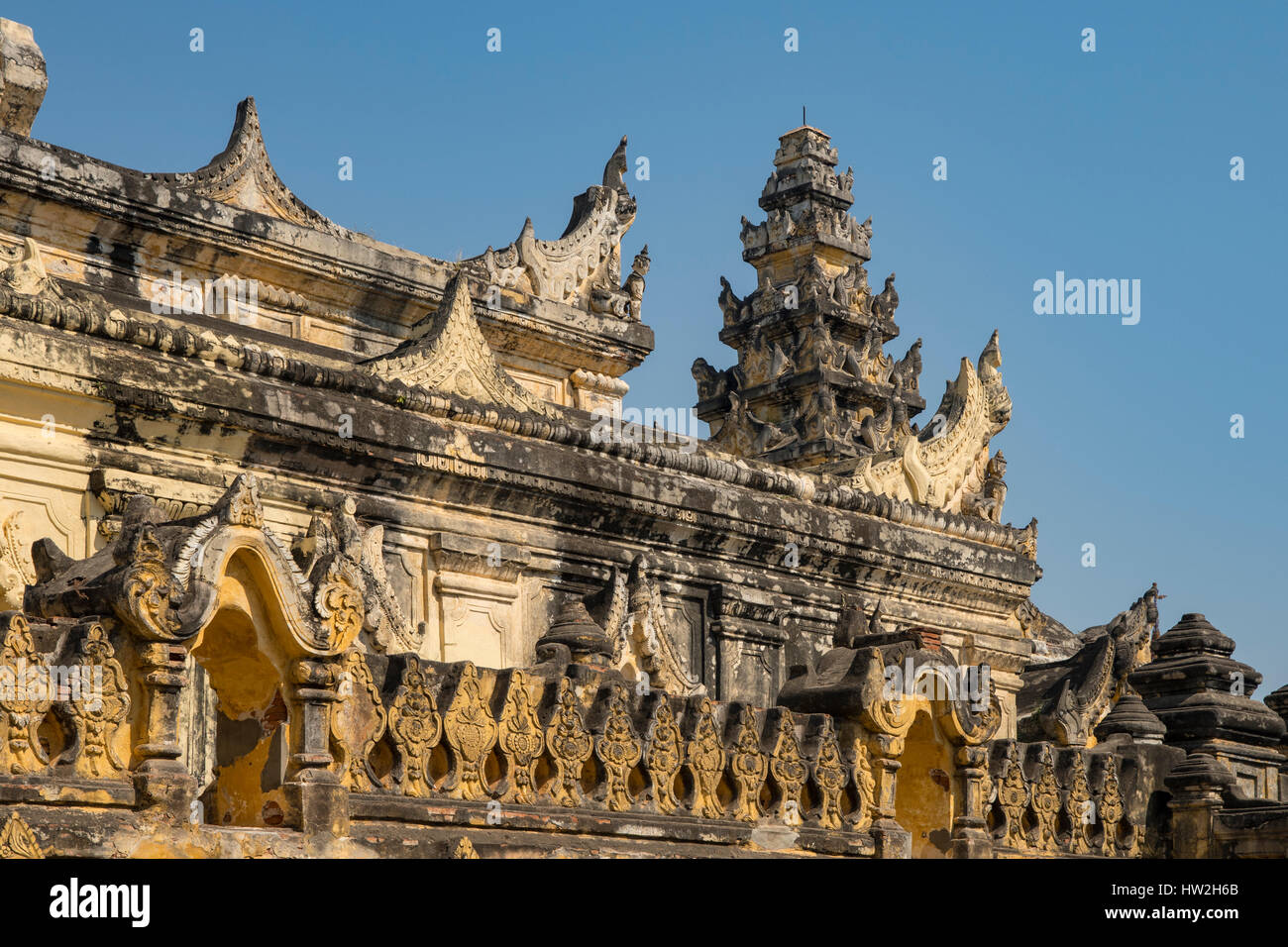 Maha Aung Mye Bon Zan Kloster, Inwa, Myanmar Stockfoto