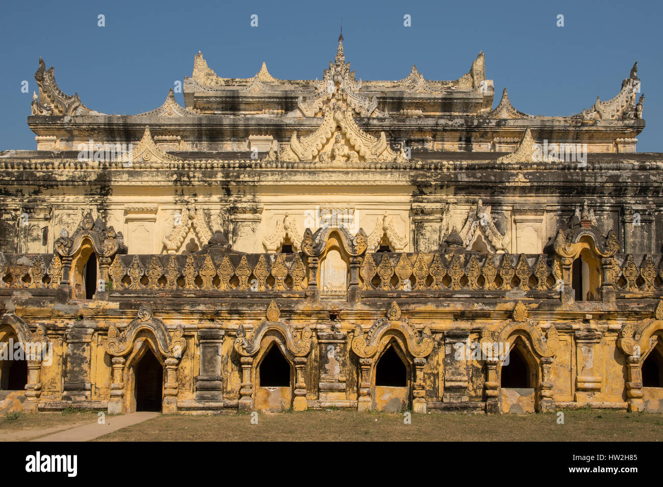 Maha Aung Mye Bon Zan Kloster, Inwa, Myanmar Stockfoto