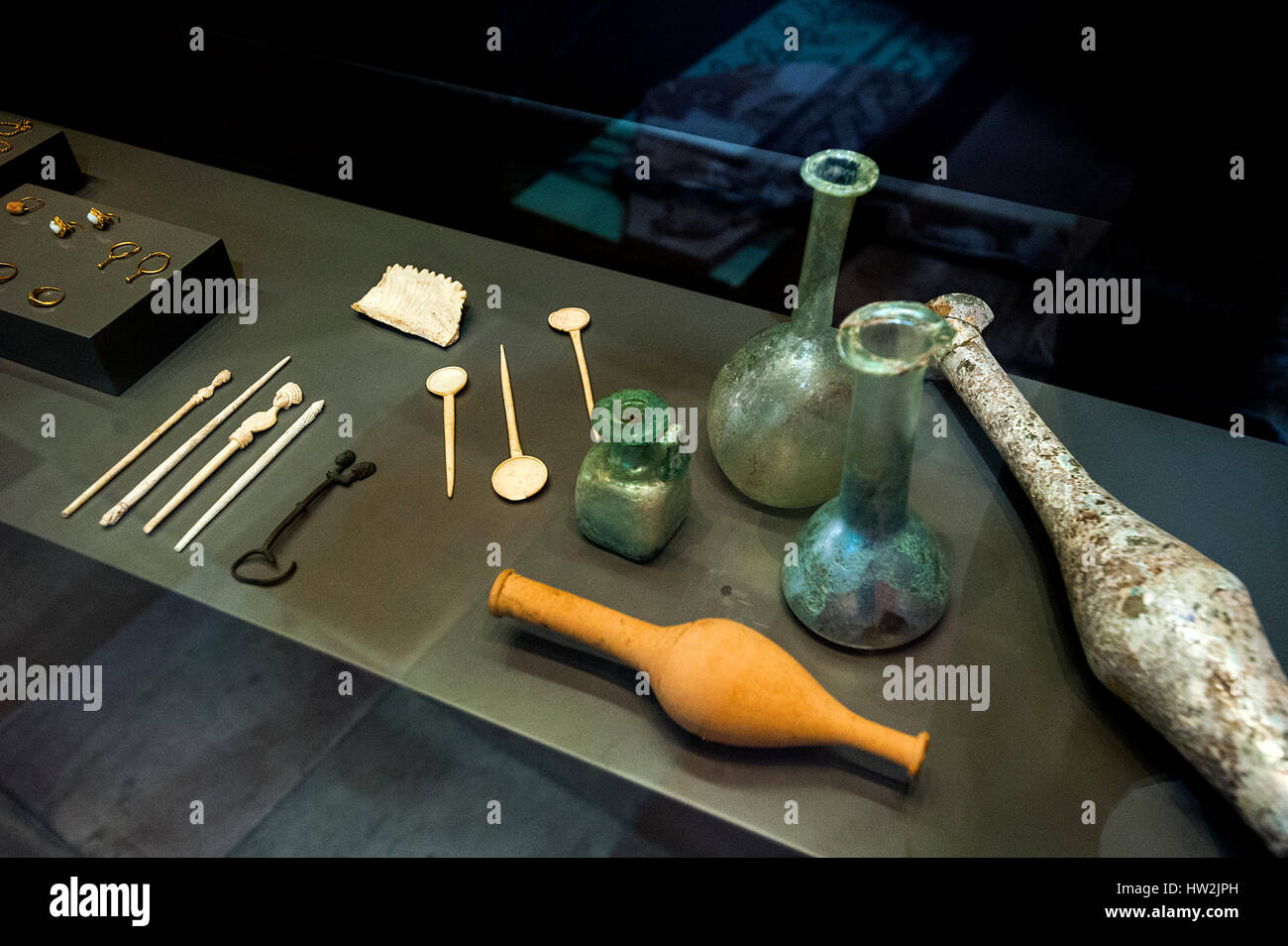 Pollentia römische Ruinen Museum, Alcudia, Balearen, Spanien Stockfoto