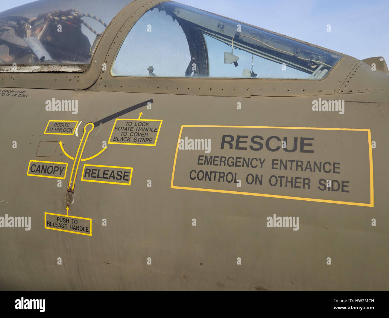 Canadair CF-104 Starfighter im polnischen Luftfahrtmuseum Krakau in Polen Stockfoto