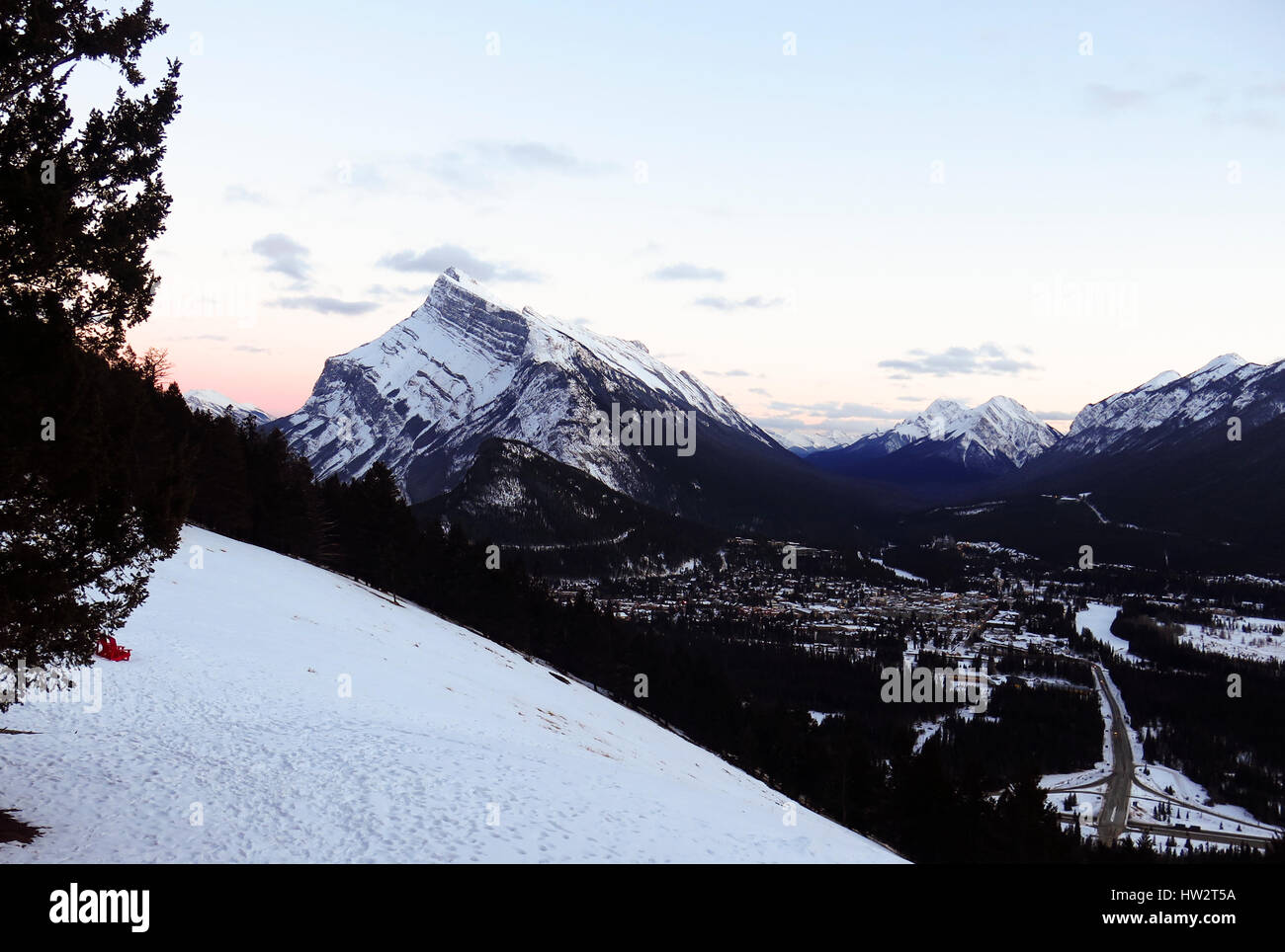 Mount Rundle Banff, Kanada Stockfoto