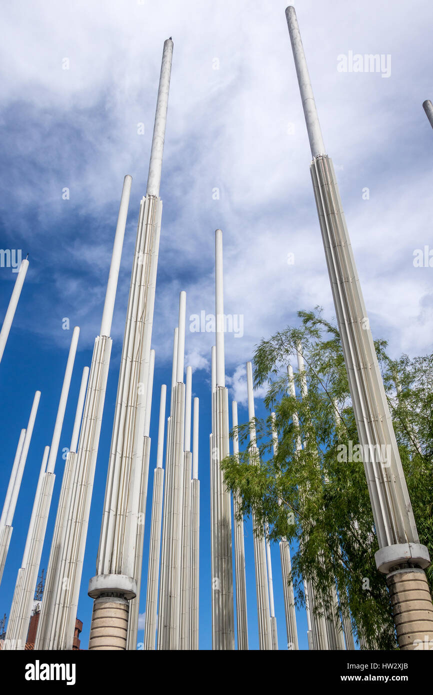 Parque de Las Luces - Medellin, Kolumbien Stockfoto