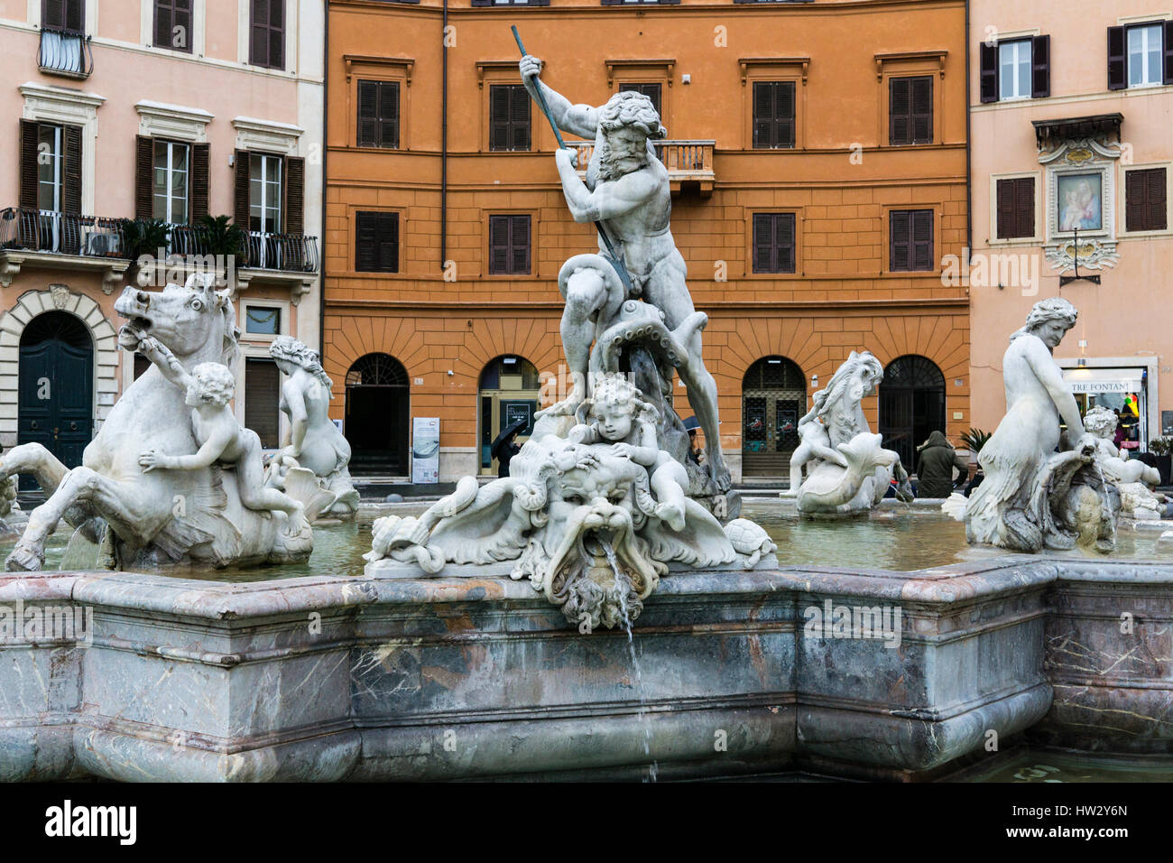Der piazza Navona in Rom, Italien. Stockfoto