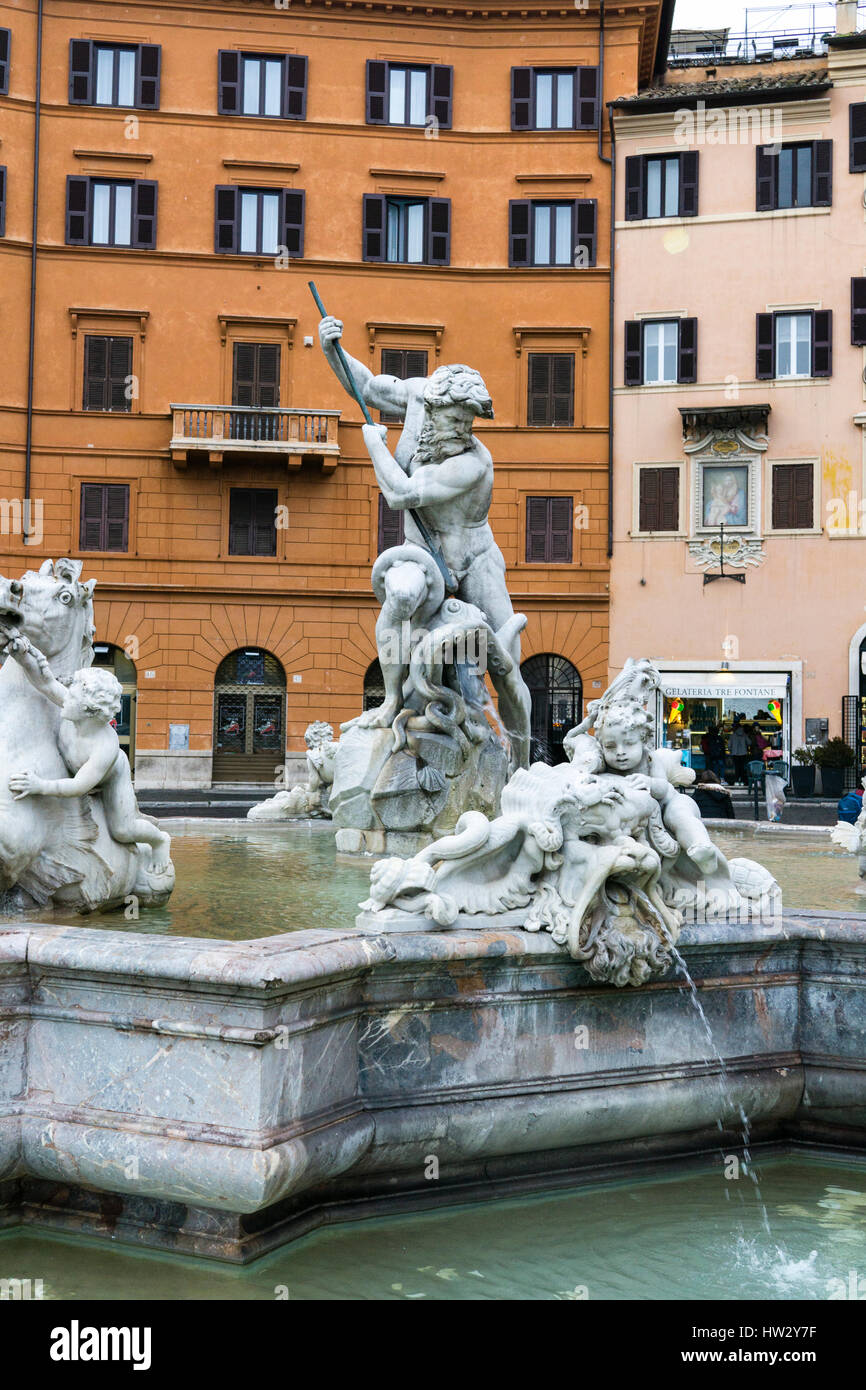 Der piazza Navona in Rom, Italien. Stockfoto