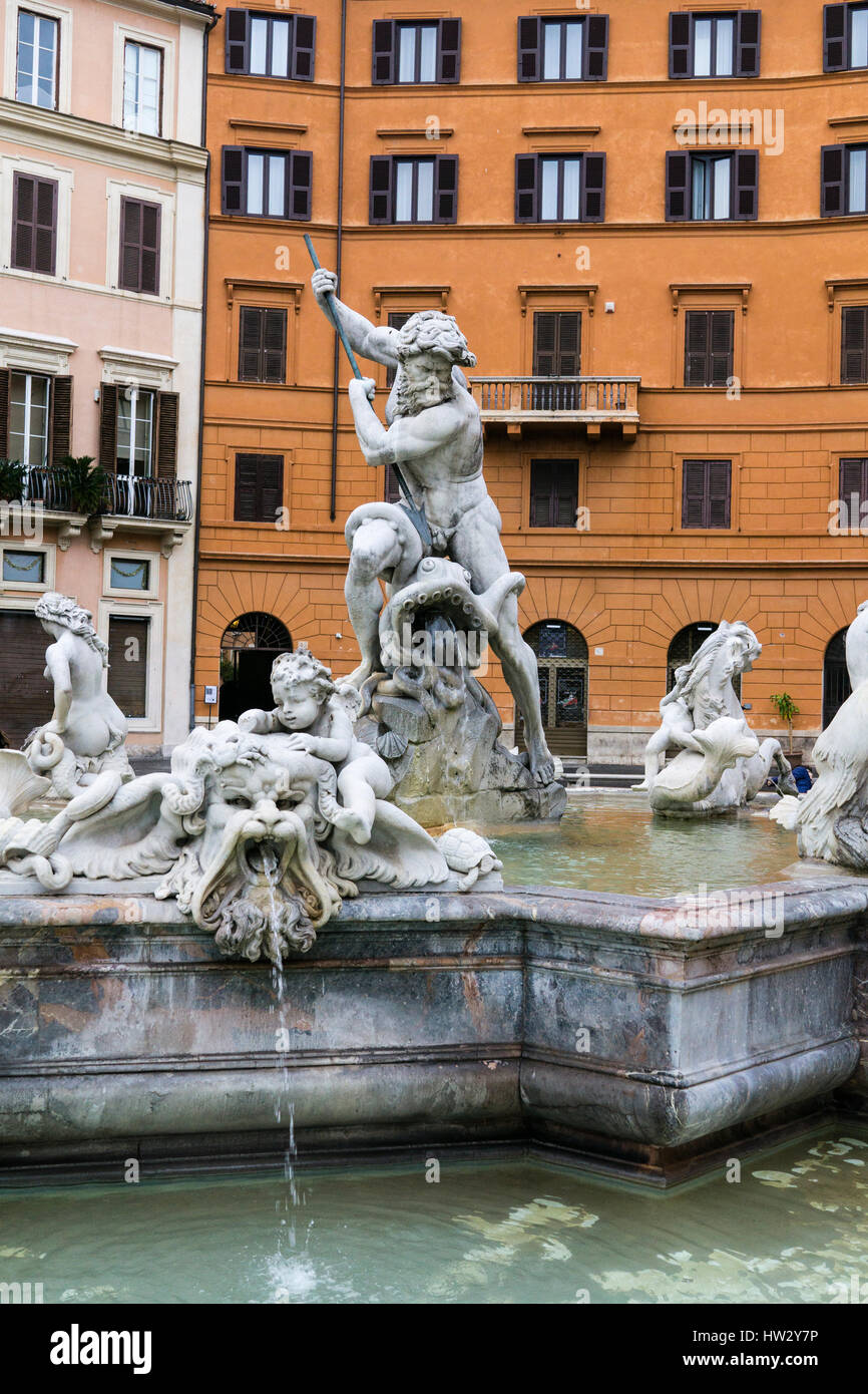 Der piazza Navona in Rom, Italien. Stockfoto