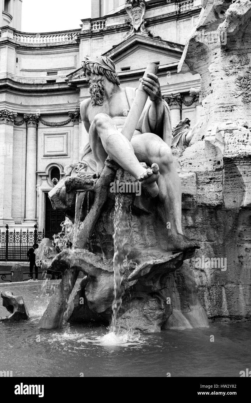 Der piazza Navona in Rom, Italien. Stockfoto