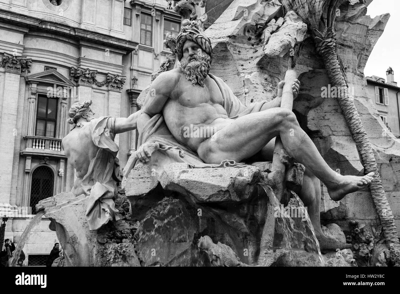 Der piazza Navona in Rom, Italien. Stockfoto