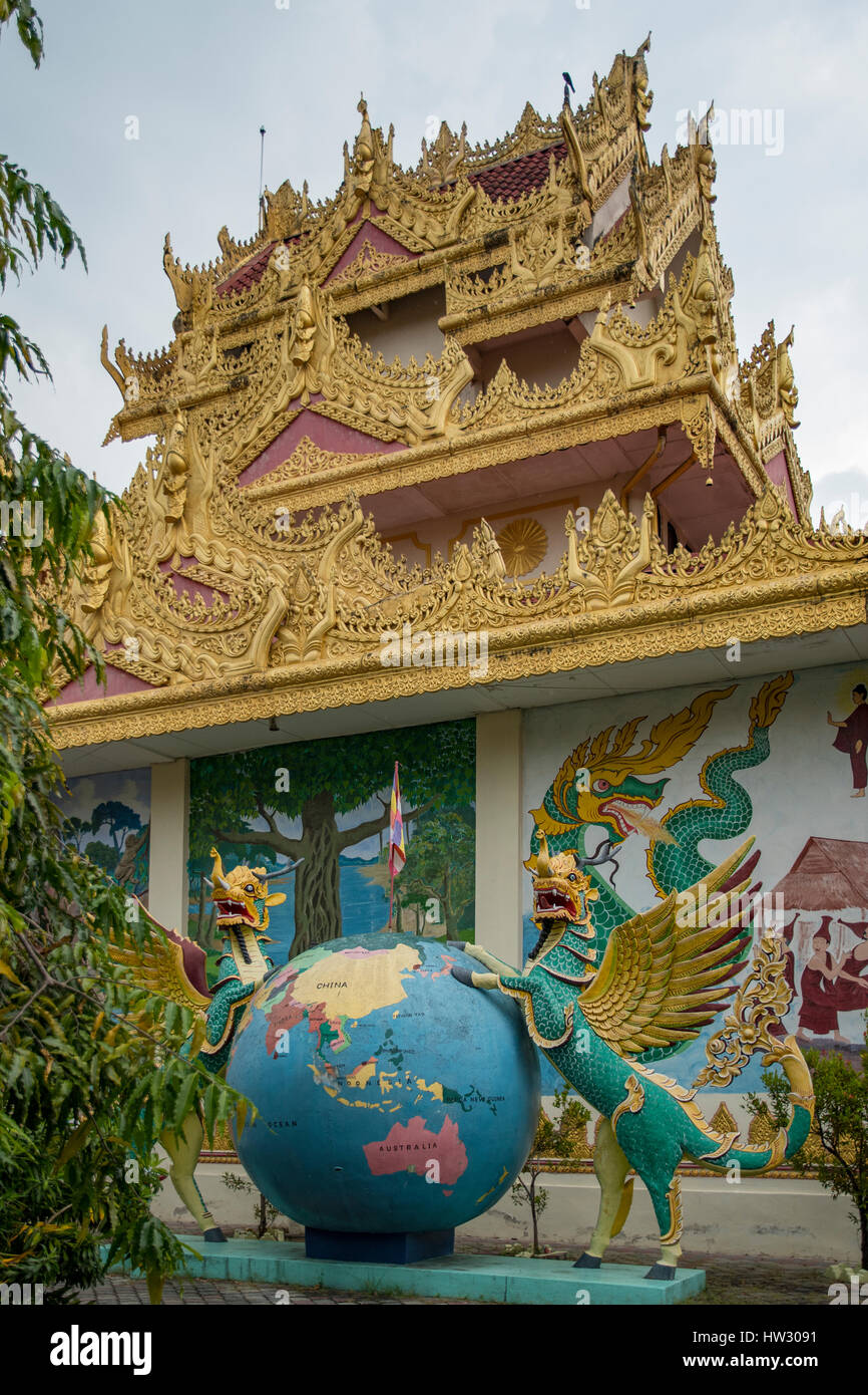 Dharmikarama-Tempel in Georgetown, Penang, Malaysia Stockfoto