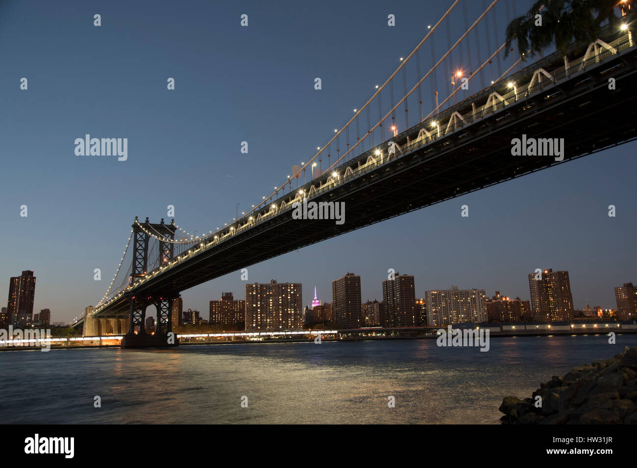 USA, New York, New York City, Manhattan Brücke Stockfoto