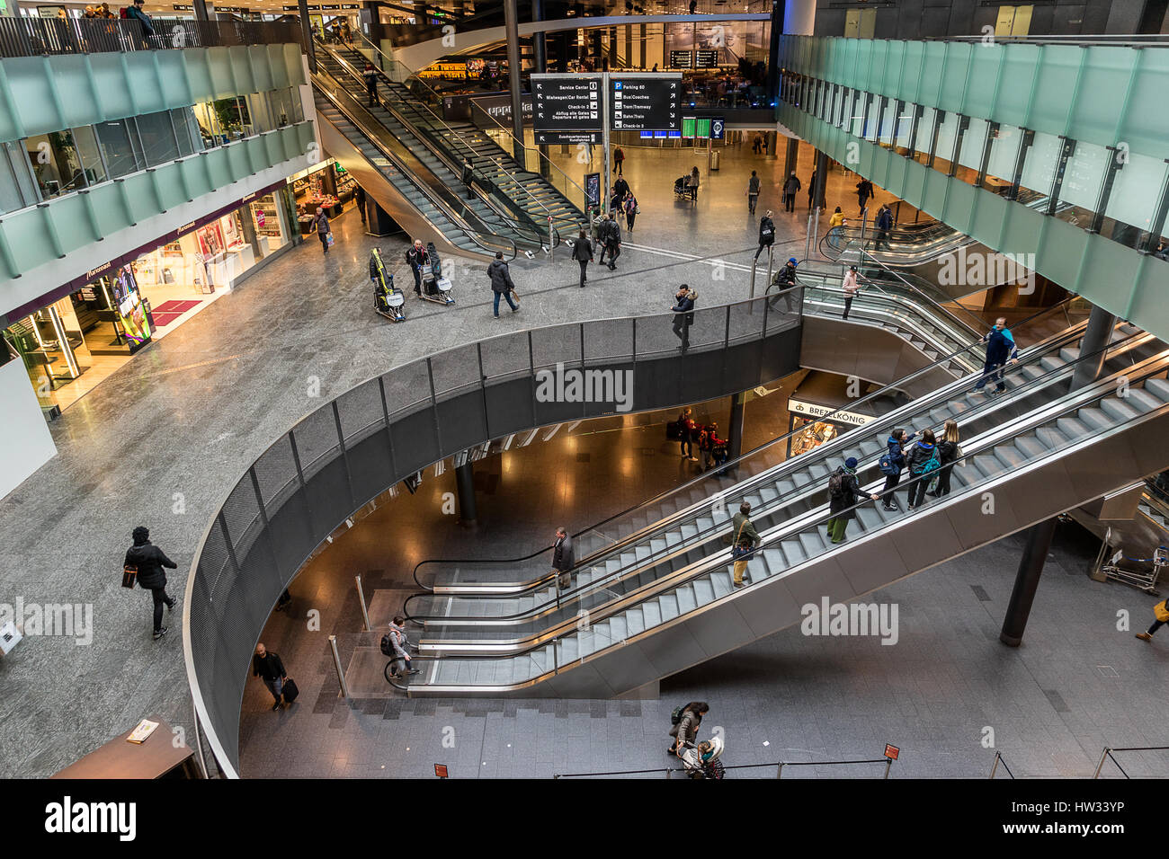 Flughafen Zürich in der Schweiz Stockfoto