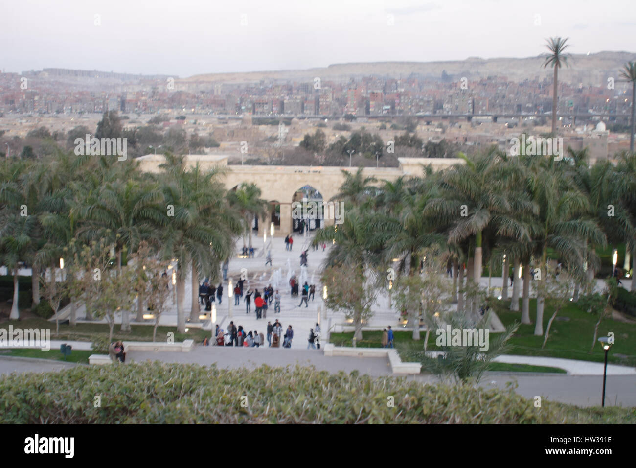 AlAzharPark, Kairo, Ägypten, Afrika Stockfotografie Alamy