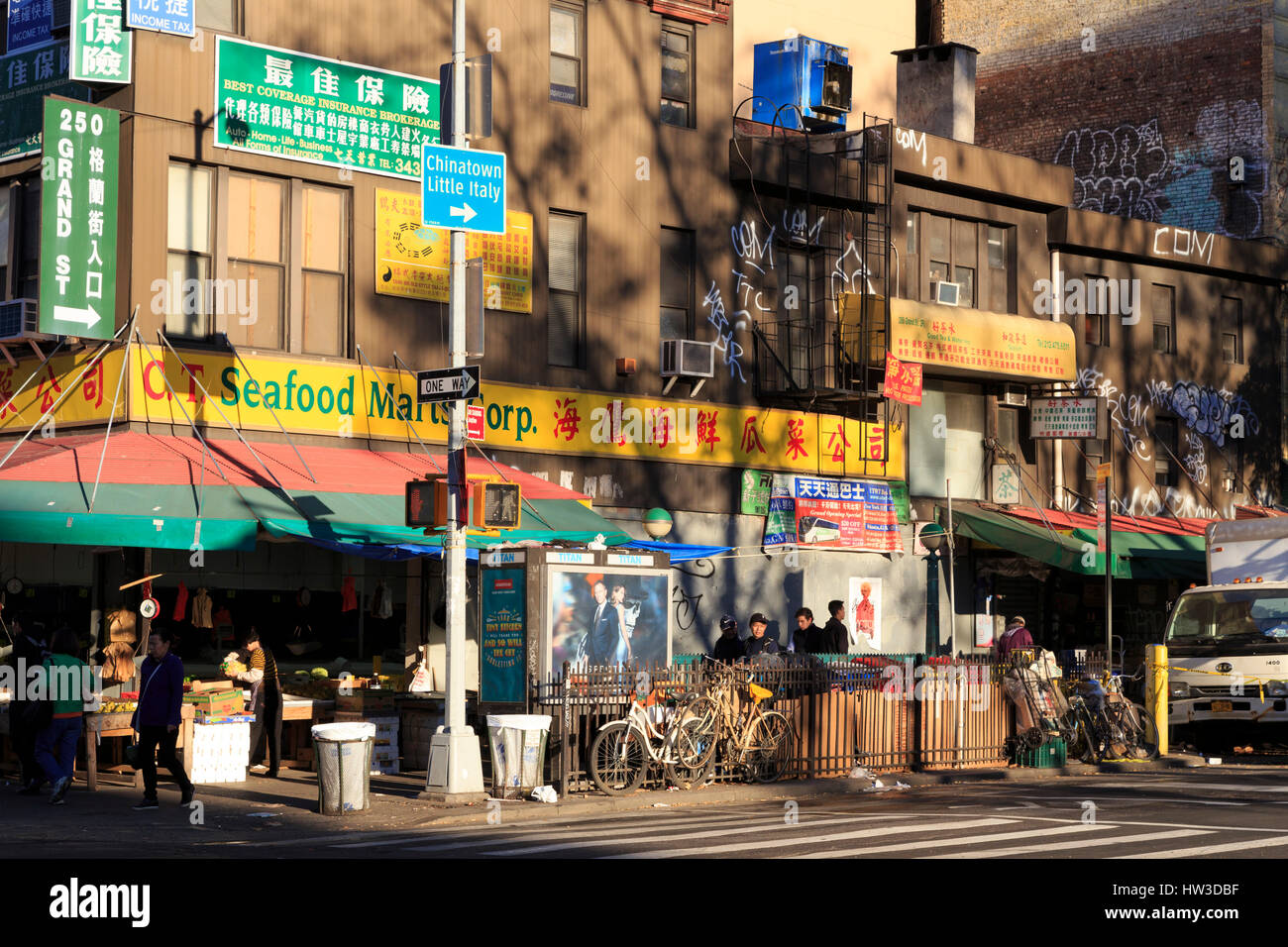 USA, New York City, Manhattan, Chinatown Stockfoto