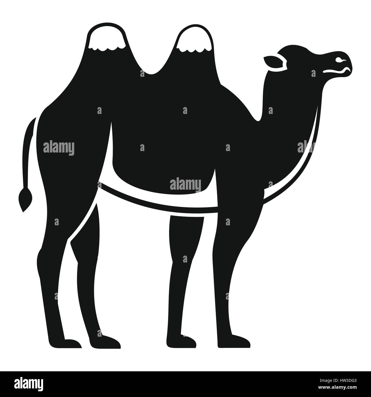 Kamel-Symbol, einfachen Stil Stock Vektor