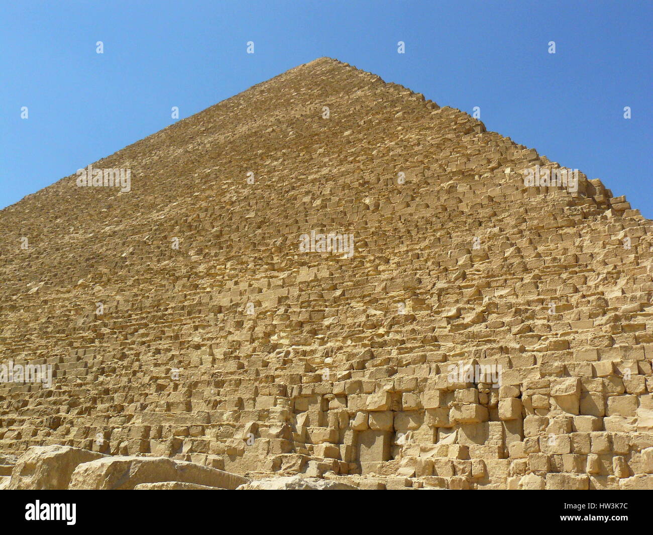 Große Pyramiden von Ägypten. Fotos von einer Reise. Stockfoto