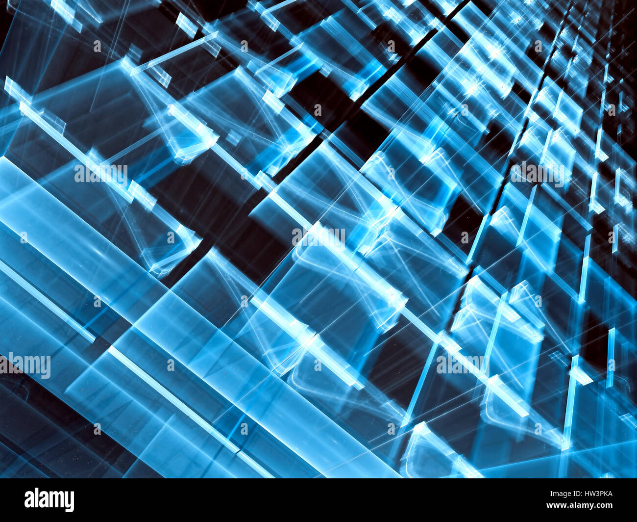Verschwommen Technologie Hintergrund - abstrakte Digital generiert, Ima Stockfoto