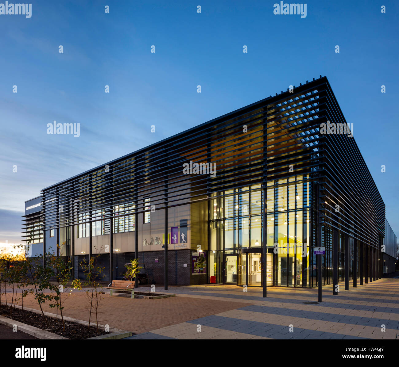 Exterieur der Middlesbrough Sport Village, UK. Stockfoto