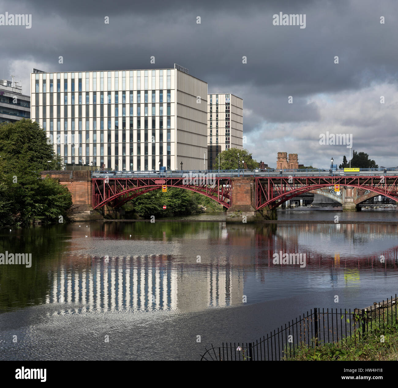 Außenansicht der Stadt von Glasgow Riverside Hochschulcampus. Glasgow, Schottland. Stockfoto