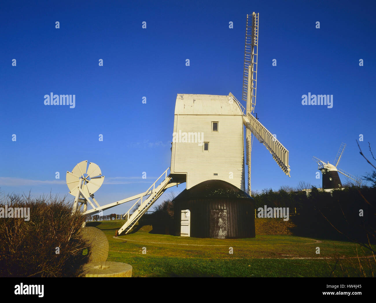 Jack & Jill Windmühlen. Clayton. West Sussex. England. UK Stockfoto