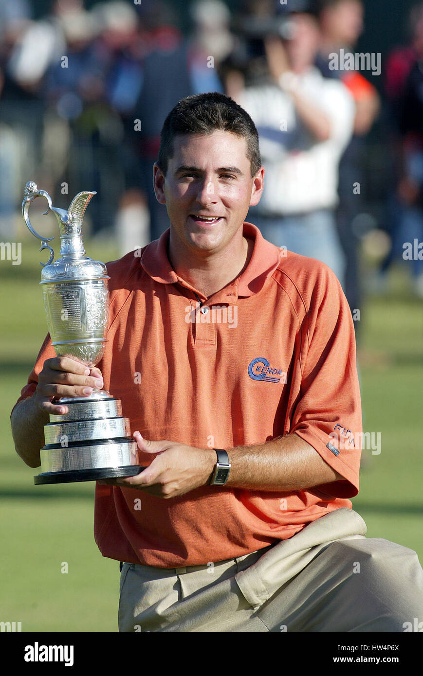 BEN CURTIS OPEN CHAMPION ROYAL ST. GEORGE "DER OFFENEN ROYAL ST. Georgs SANDWICH KENT 20. Juli 2003 Stockfoto