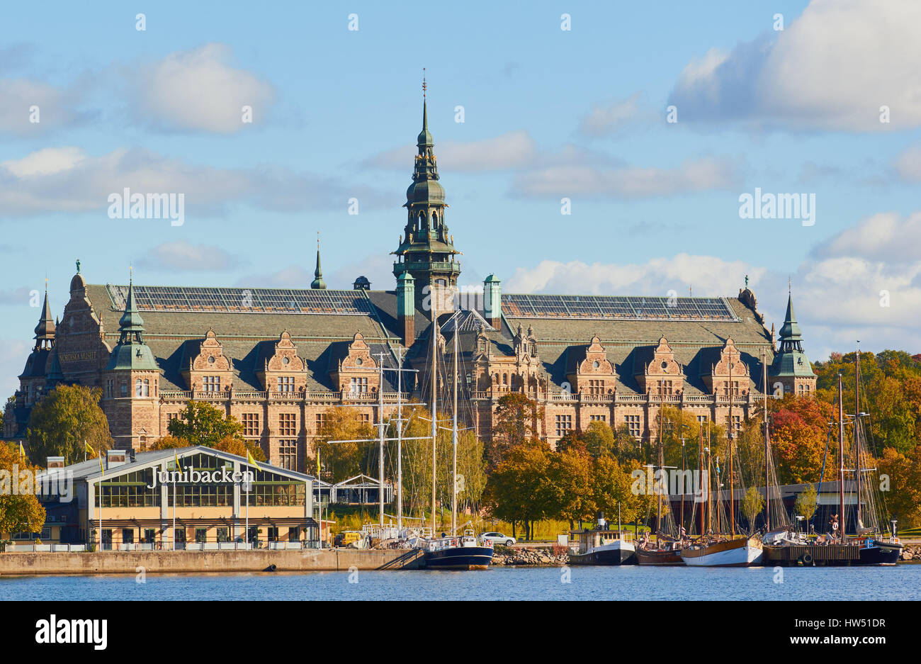 Nordiska Museet kulturhistorisches Museum, Djurgarden, Stockholm, Schweden, Scandinavia. Stockfoto