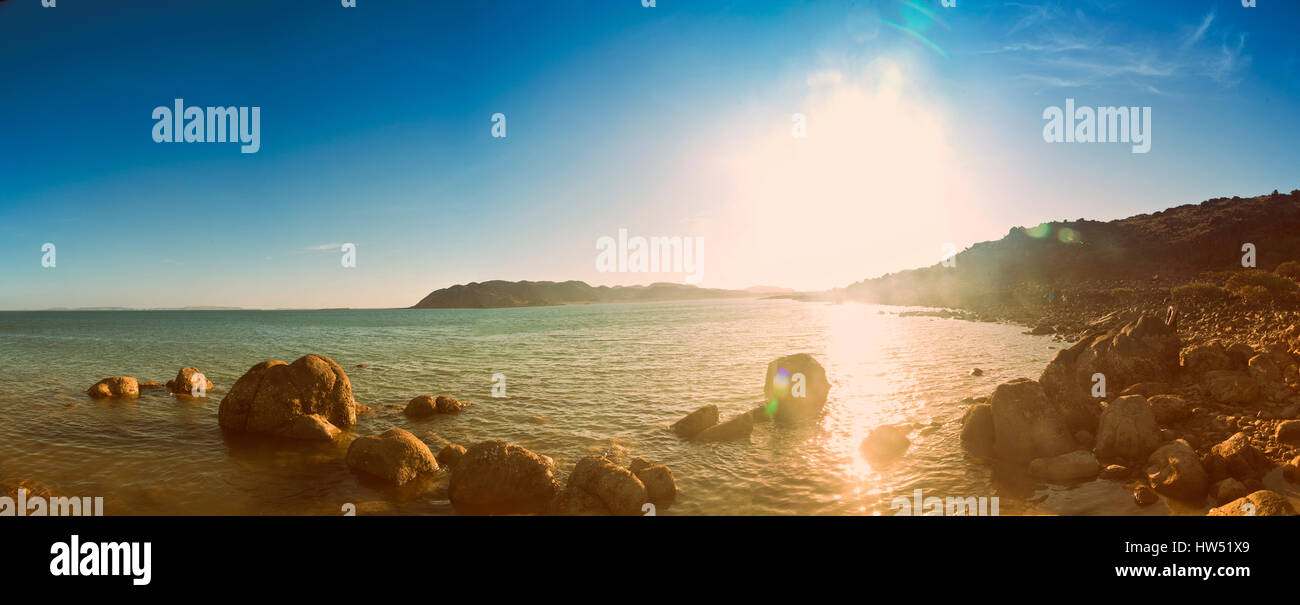 Hearson Bucht ist eine der vielen schönen Stränden zwischen den beiden Städten Karratha und Dampier. Der Strand befindet sich auf der Burrup-Halbinsel, Australien. Stockfoto