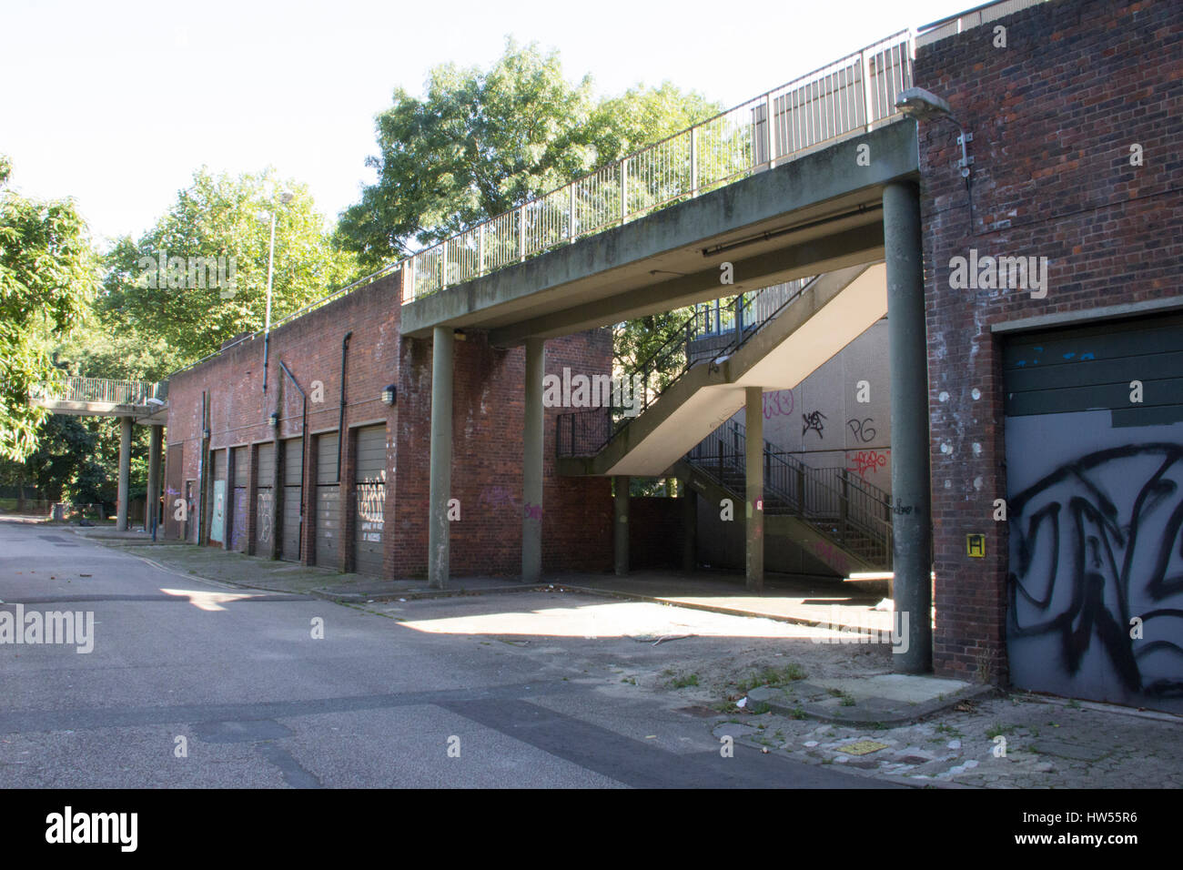 Heygate Estate, Elephant and Castle, London, England. Stockfoto