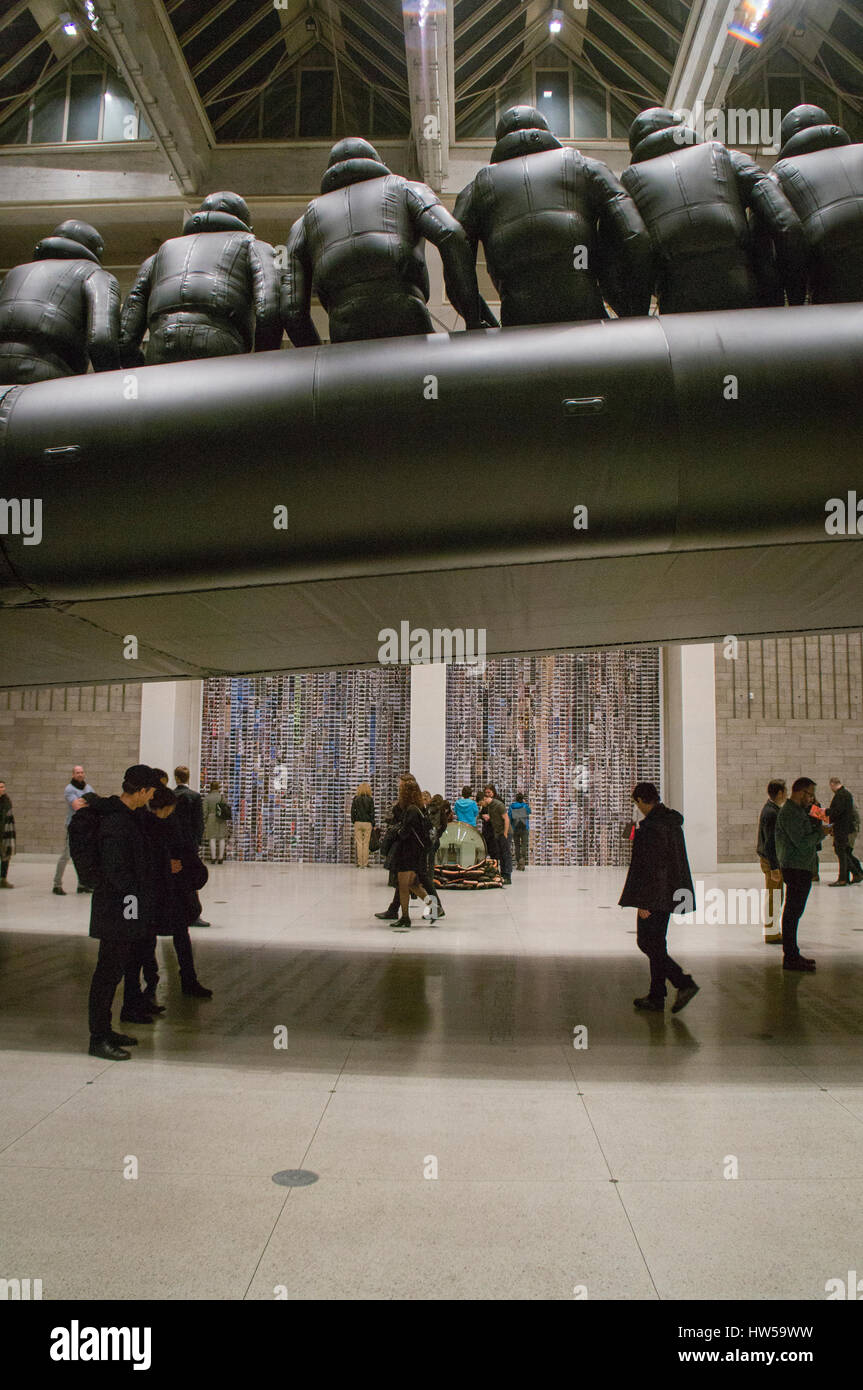 Veletrzni Palast, National Gallery (NG), Ai Weiwei, das Gesetz der Reise Stockfoto