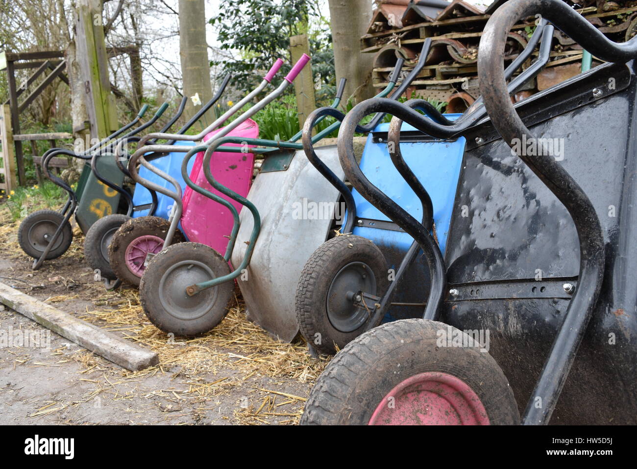 Schubkarren Stockfoto