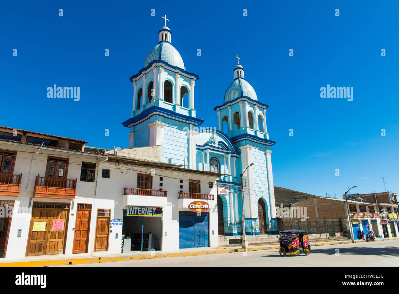 Kirche "Nuestra Señora del Carmen" in der Stadt Celendin, Celendin Provinz, Peru, Südamerika Stockfoto Kirche "Nuestra Señora del Carmen" in der Stadt Celendin, Celendin Provinz, Peru, Südamerika Stockfoto