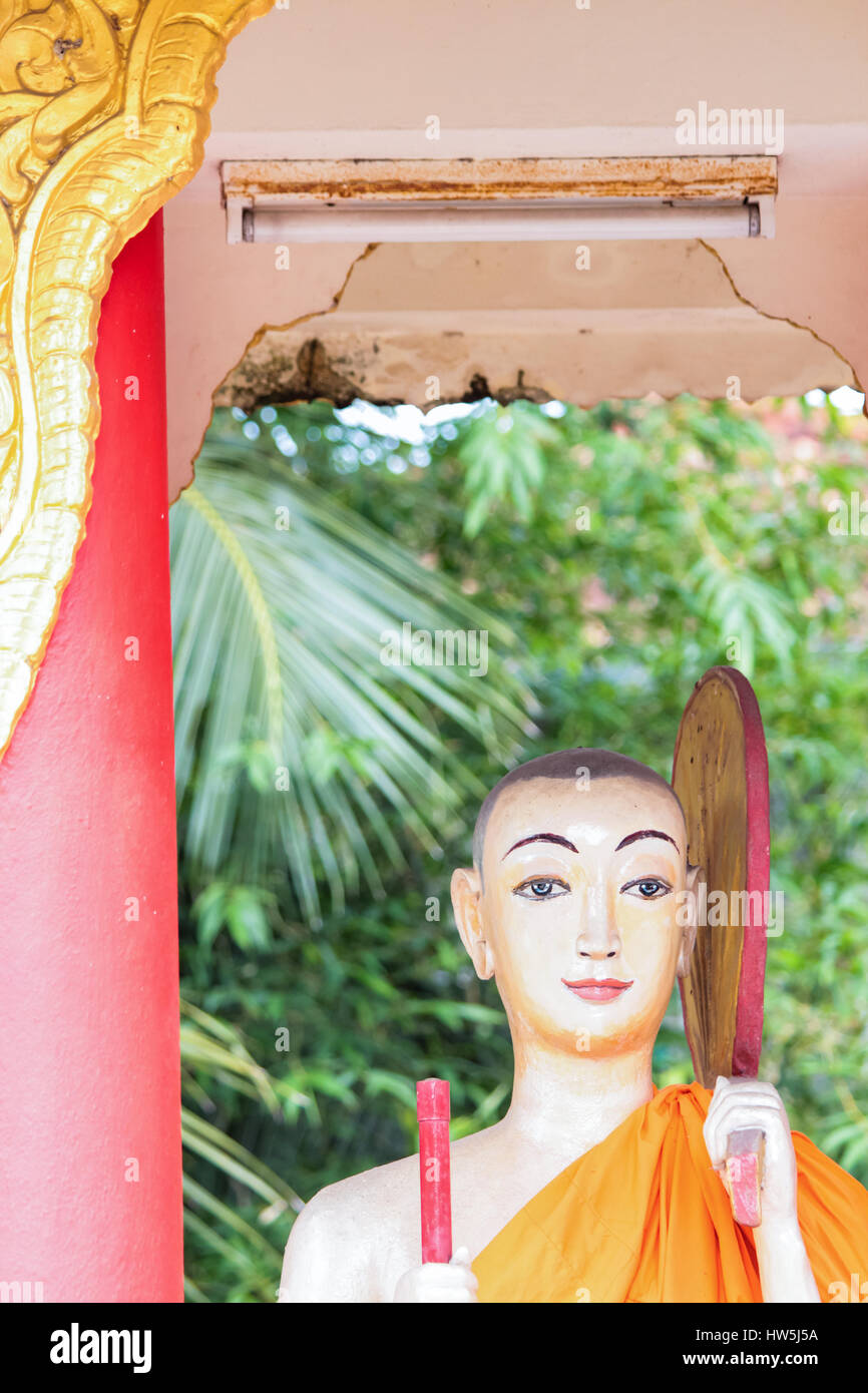 Detail aus Dhamikarama birmanischen Tempel in Penang, Malaysia Stockfoto