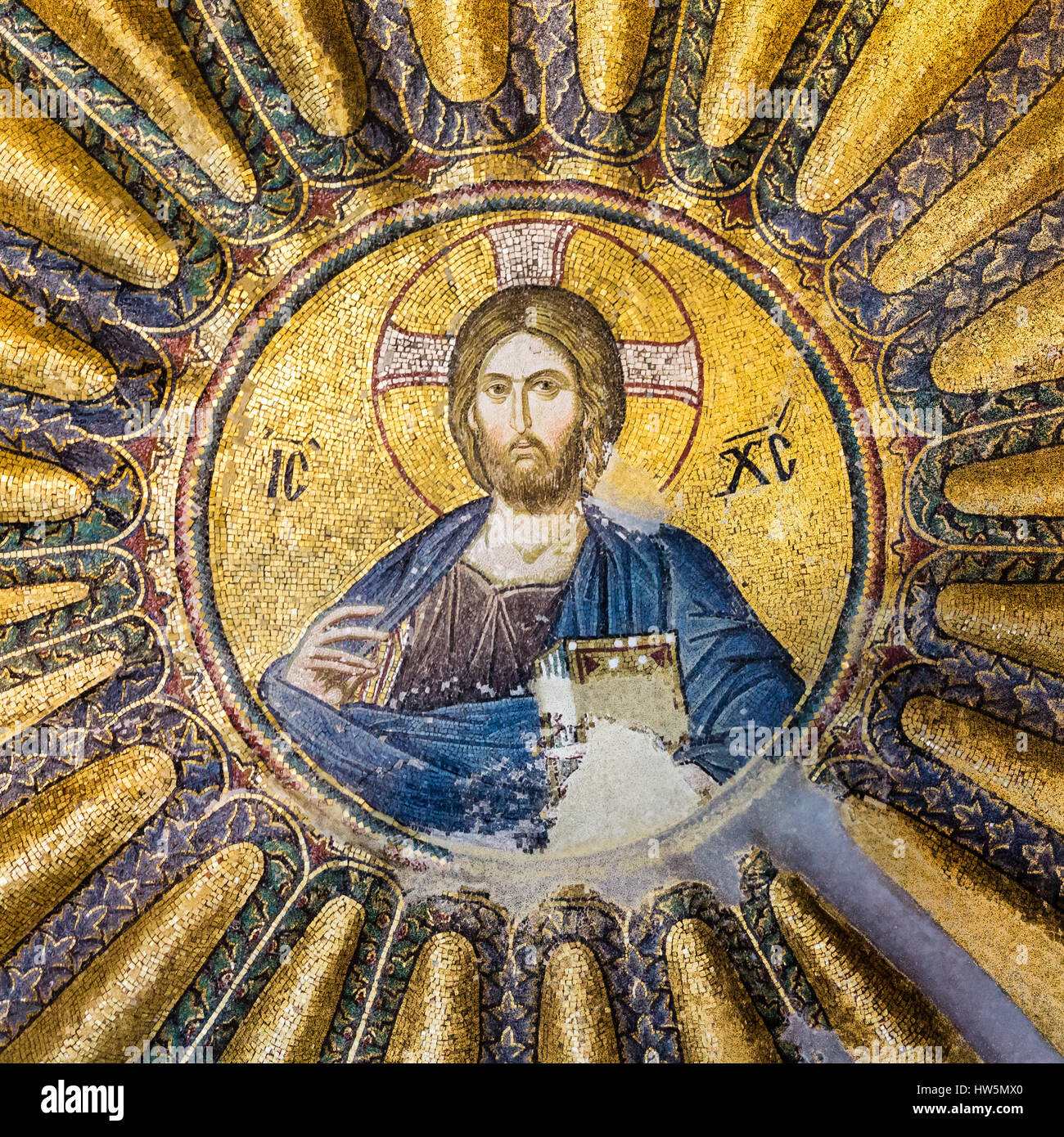 Mosaik des Christus Pantokrator in Chora-Kirche, Istanbul, 11. Oktober 2013 Stockfoto Mosaik des Christus Pantokrator in Chora-Kirche, Istanbul, 11. Oktober 2013 Stockfoto