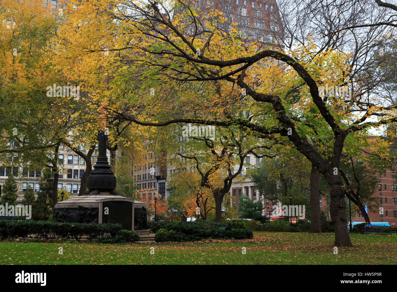 USA, New York City, Manhattan, Union Square Park Stockfoto