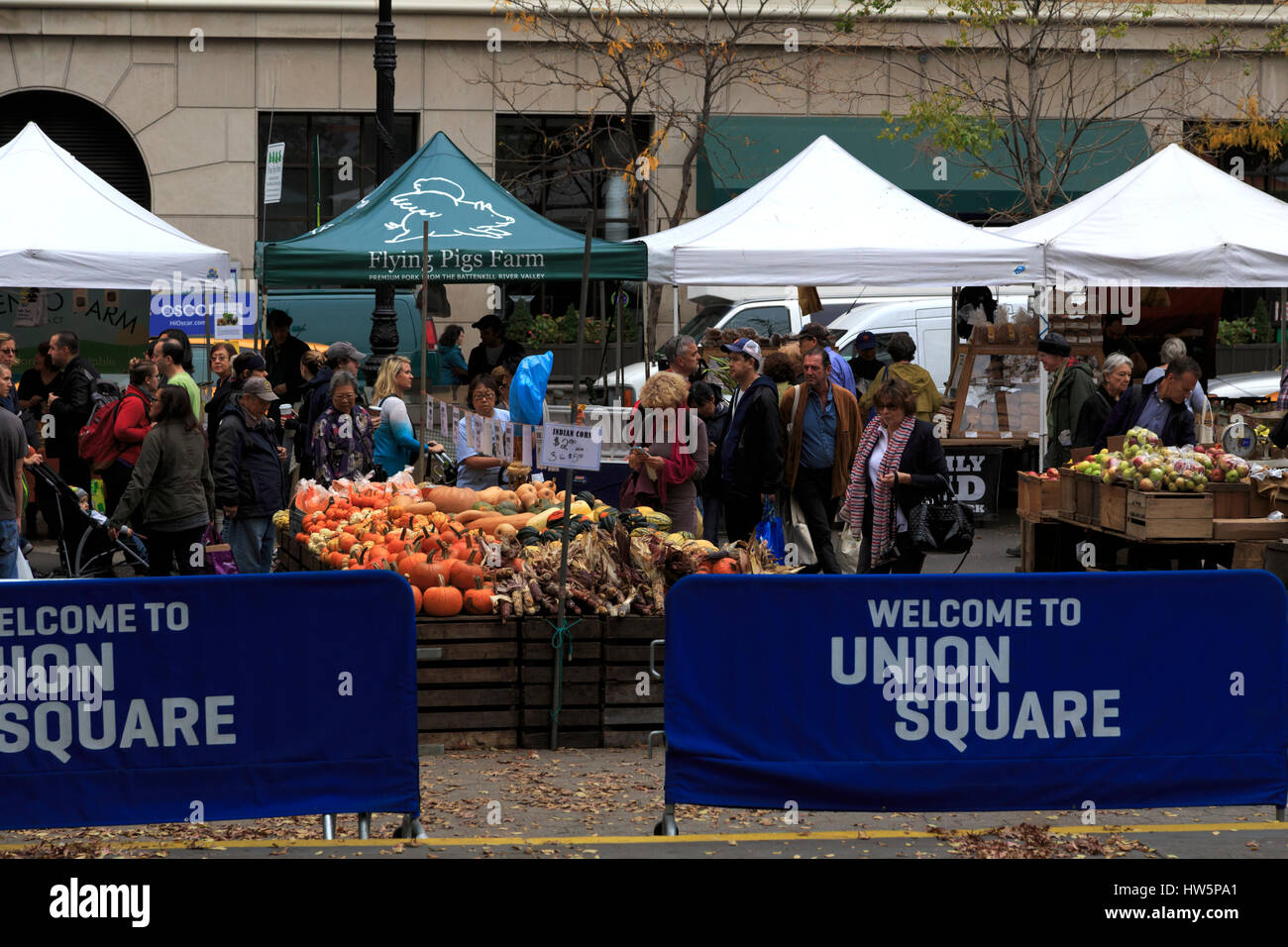 USA, New York City, Manhattan, Union Square Park Stockfoto