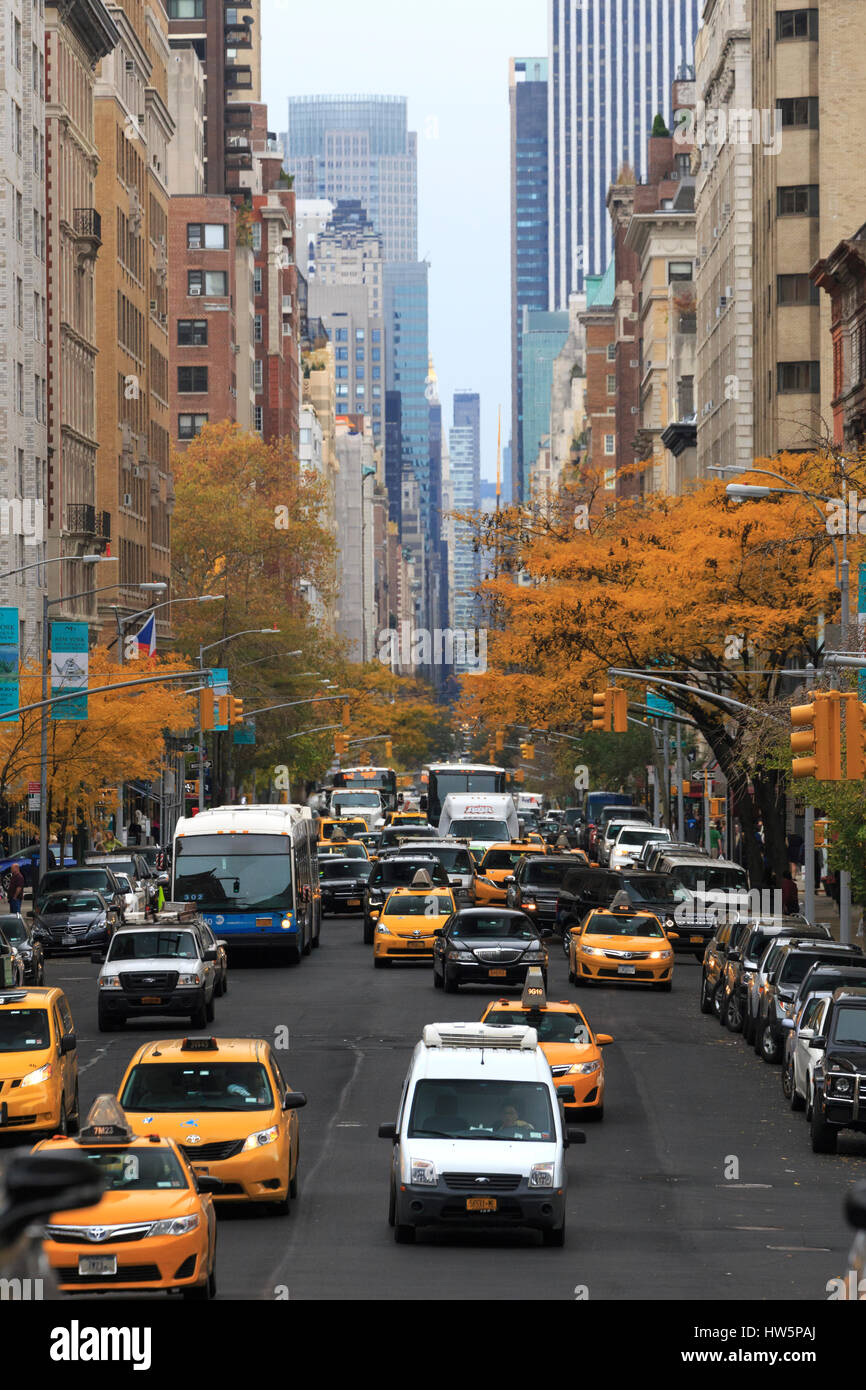 USA, New York City, Manhattan, Upper East Side, Madison Avenue Stockfoto
