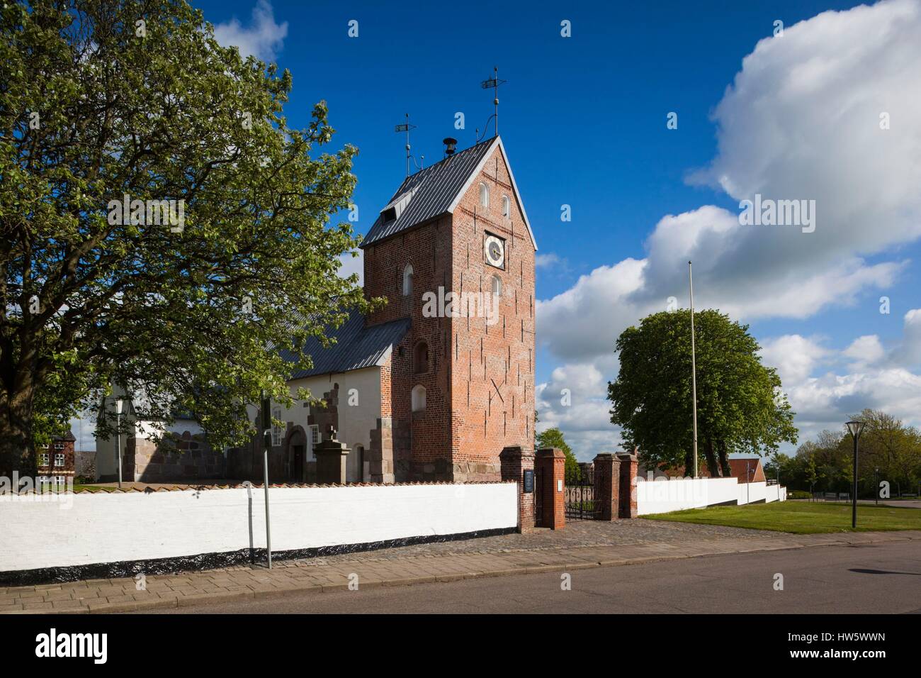 Dänemark, Jütland, Hojer, Stadtkirche Stockfoto