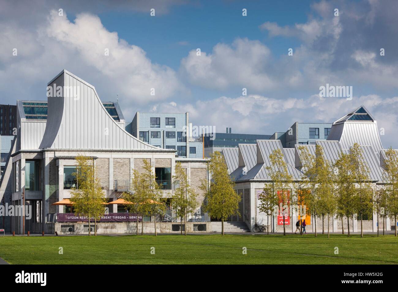 Dänemark, Jütland, Aalborg, Utzon Center, entworfen vom dänischen Architekten Jorn Utzon, Designer des Sydney Opera House Stockfoto