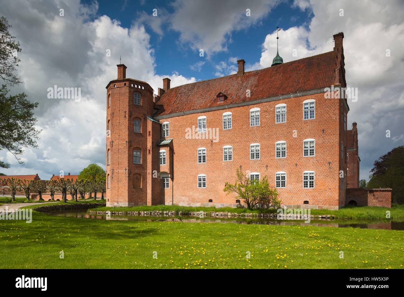 Dänemark, Jütland, Auning, Gammel Estrup Herrenhaus, außen Stockfoto