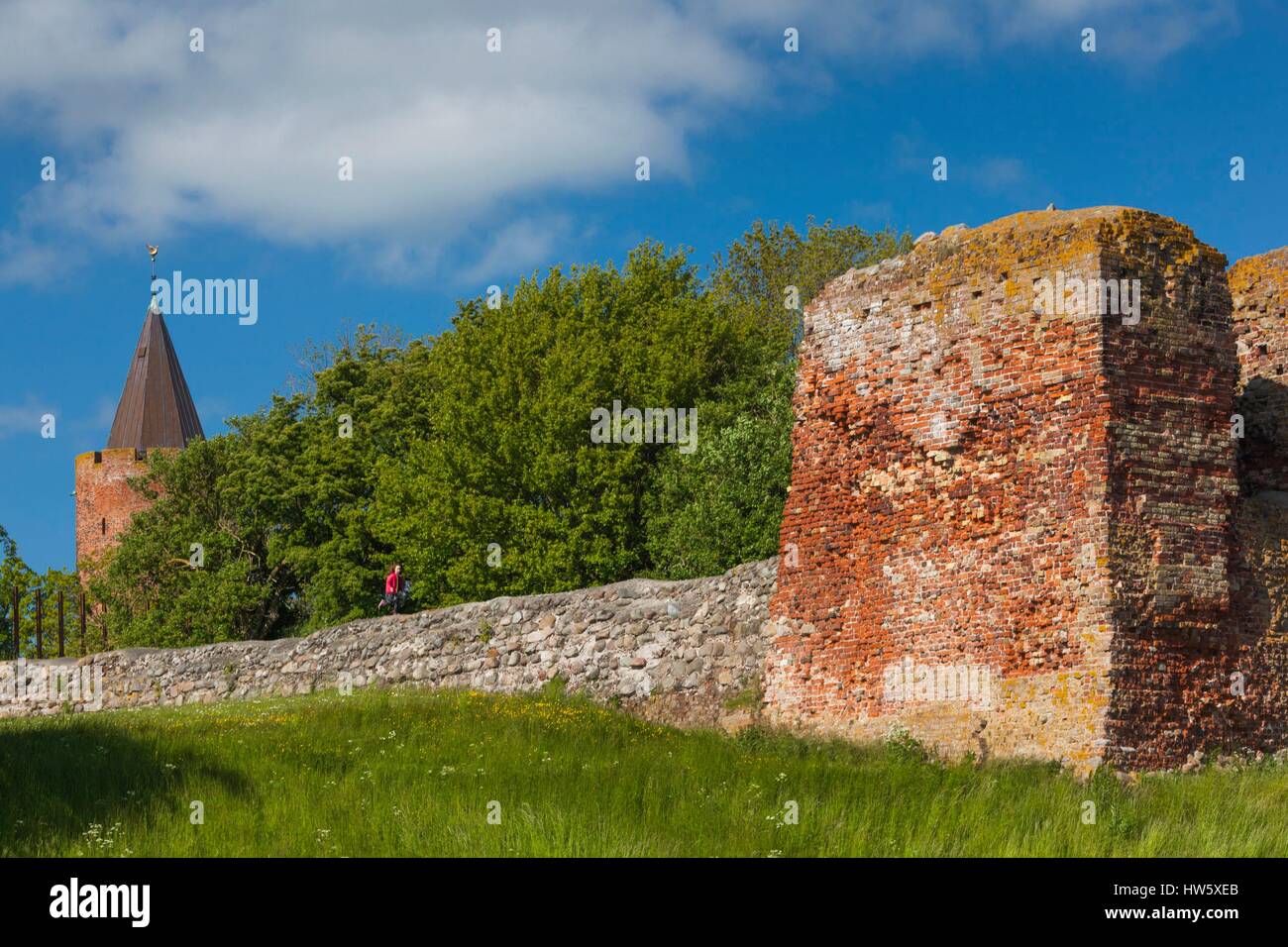 Dänemark, Zealand, Vordingborg, Gasetarnet, Gans Turm, 14. Jahrhundert Stockfoto