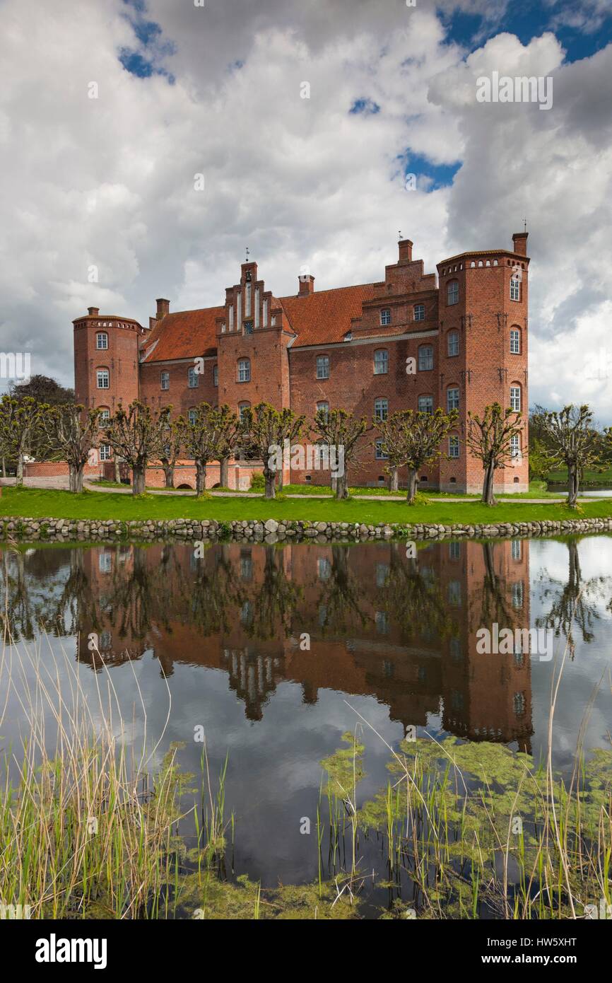 Dänemark, Jütland, Auning, Gammel Estrup Herrenhaus, außen Stockfoto