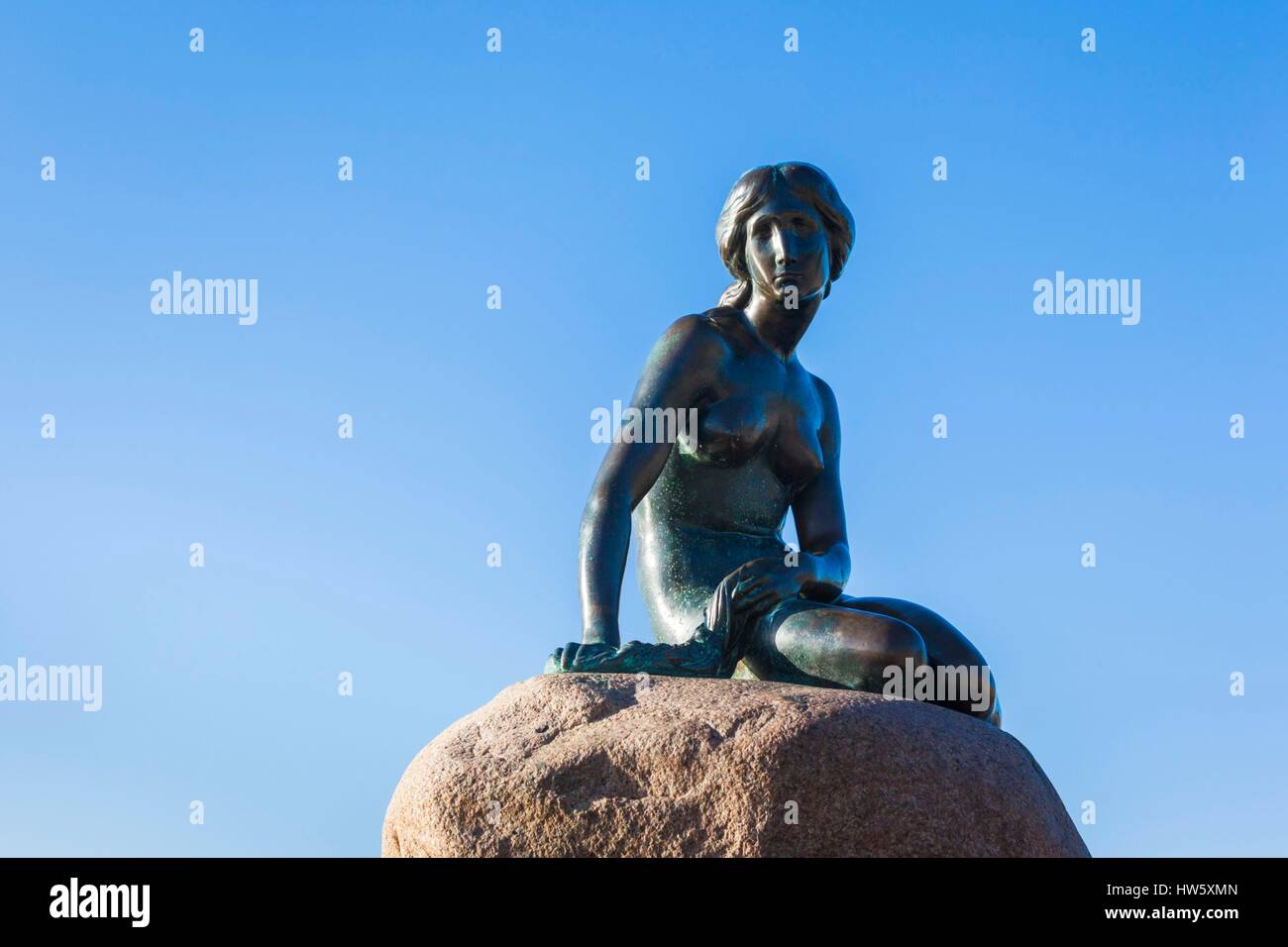 Dänemark, Seeland, Kopenhagen, The Little Mermaid statue Stockfoto