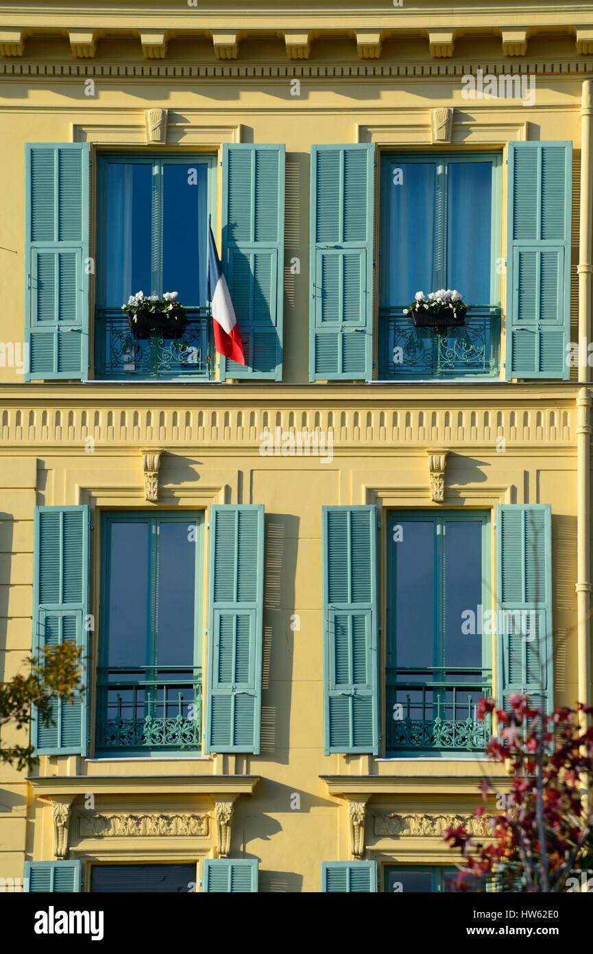 Frankreich, Alpes Maritimes, schön, Viertel der Altstadt von Nizza, Place Massena Stockfoto