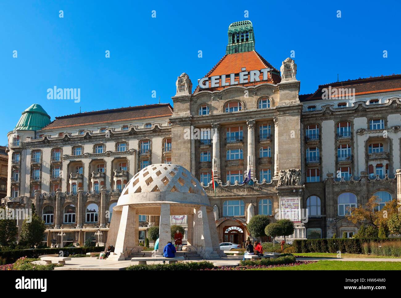 Ungarn, Budapest, Weltkulturerbe der UNESCO, Gellert Spa-Hotel in Buda Stockfoto