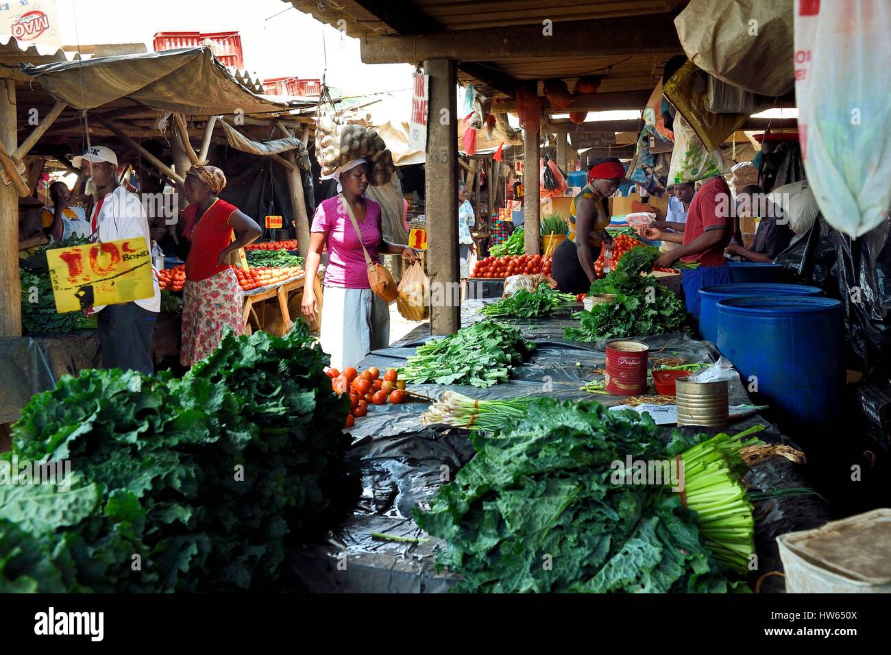 Harare, Simbabwe Mbare Markt Stockfoto