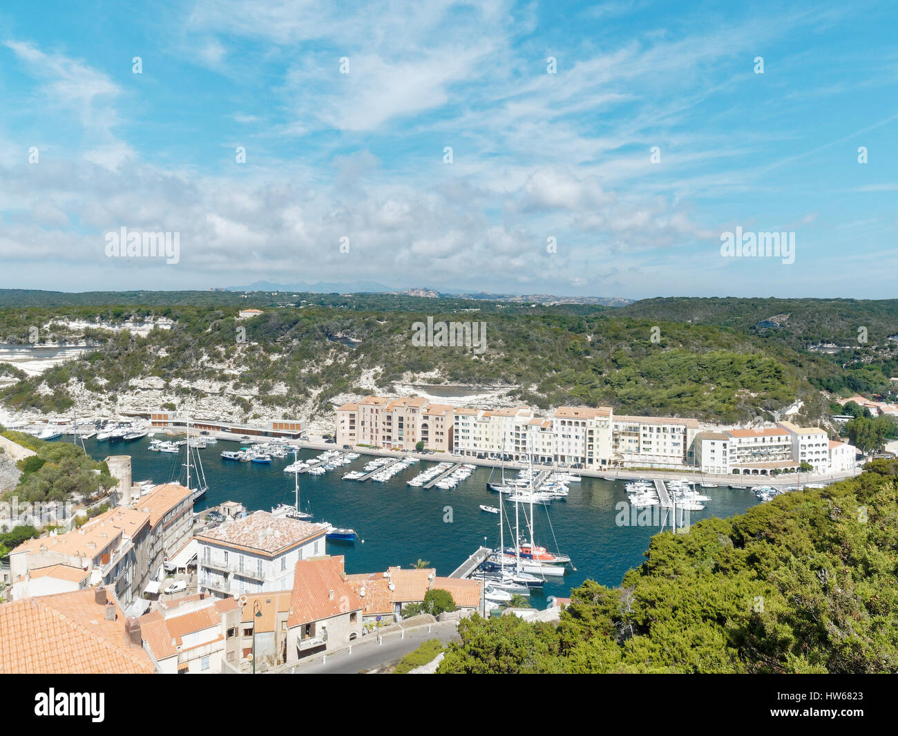 Frankreich, Korsika, Departement Corse-du-Sud, Corsica Küste Süd Region, Bonifacio. Stockfoto